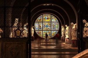 Foto dell'occhio absidale della cattedrale all'interno del Museo dell'Opera, ecco casa vedere a Siena in un giorno